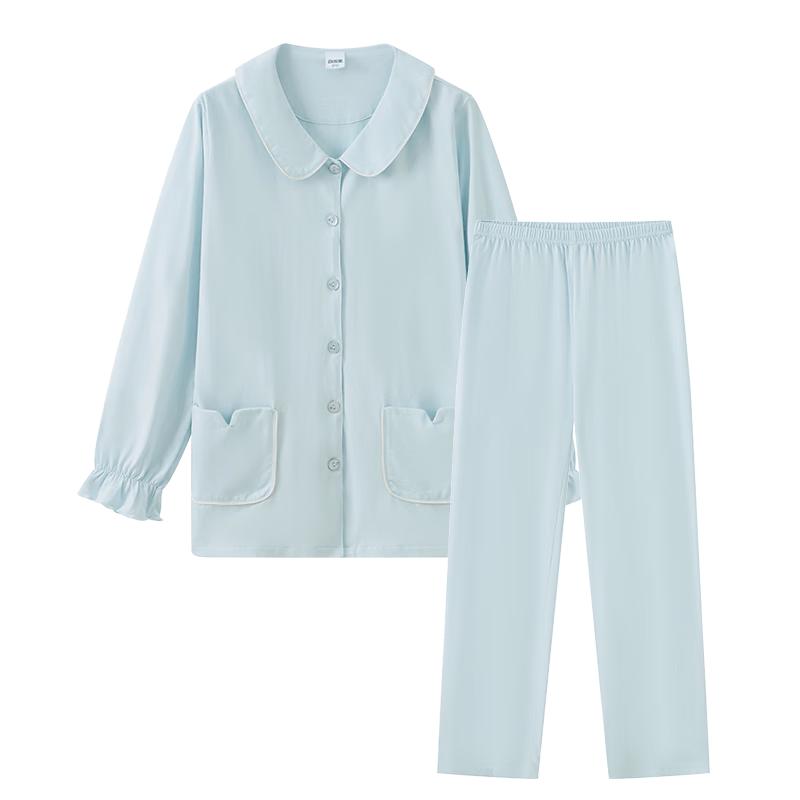 Yiershuang Women s 7A Anti-Bacterial 100% Cotton Casual Homewear Set XL