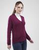 MONTE CARLO Women's V Neck Full Sleeves Cardigan