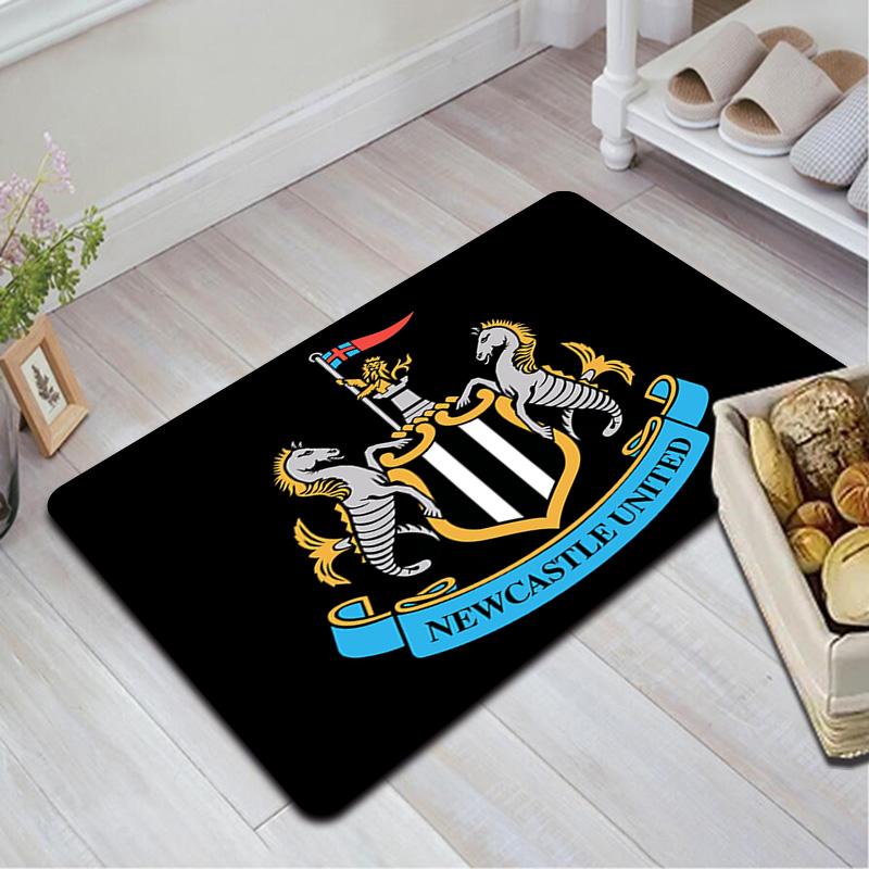 Newcastle United Pattern Rug Floor Mat for Living Room or Bedroom Soft and Comfortable Carpet a Gift for Birthday and Holiday.