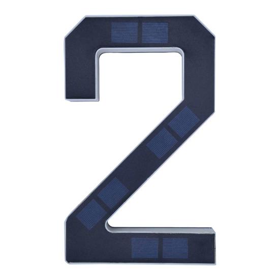 Solar Address Number Sign, LED Lighted House Number for Outdoor, Auto On/Off, Waterproof Garden Door Decoration