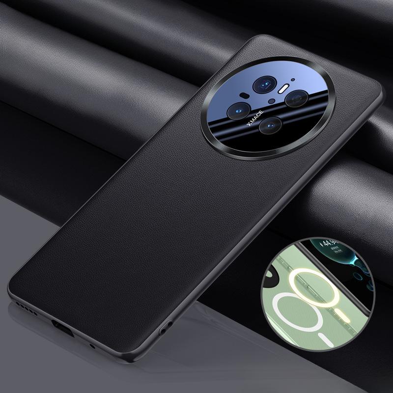 Huawei Mate70 Phone Case Magnetic Lens Full Package M70pro Anti-drop Business HUAWEI Leather Case