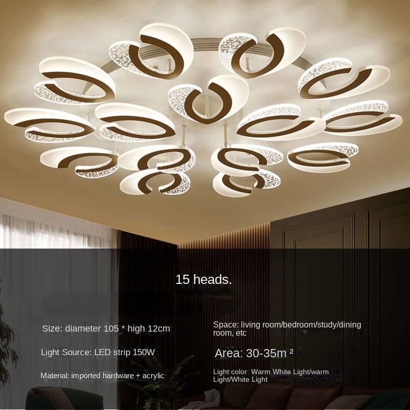 LED Living Room Ceiling Lamp Bedroom White Restaurant Hotel Villa Creative Lamp Ceiling Light