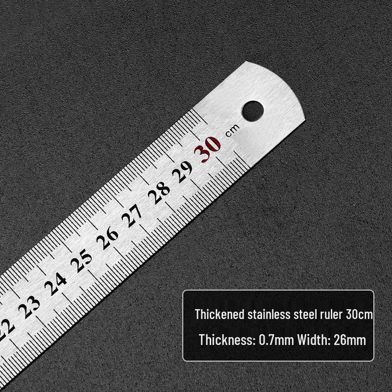 Set di righelli in acciaio ispessito: Righello Dritto 15cm-2m per Disegno & Disegno Tecnico, Spedizione Gratuita