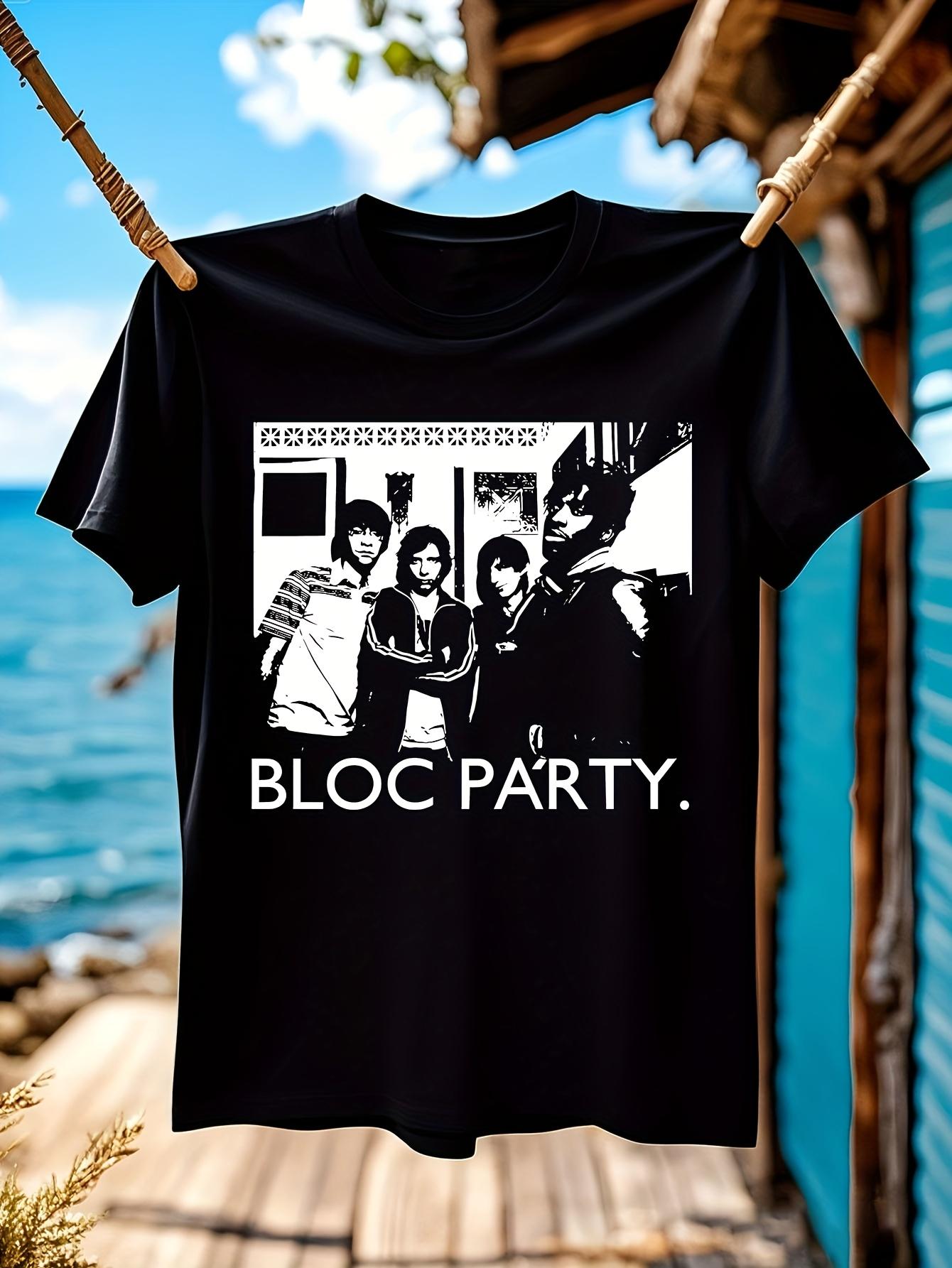 Bloc Party Band Graphic Tshirt Graphic Tshirt - Black Cot... M