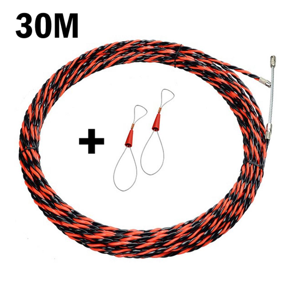 Electrician Electrical Wire Threading Device with Fiberglass Tape for Easy Access under Floorboards and Above Ceiling