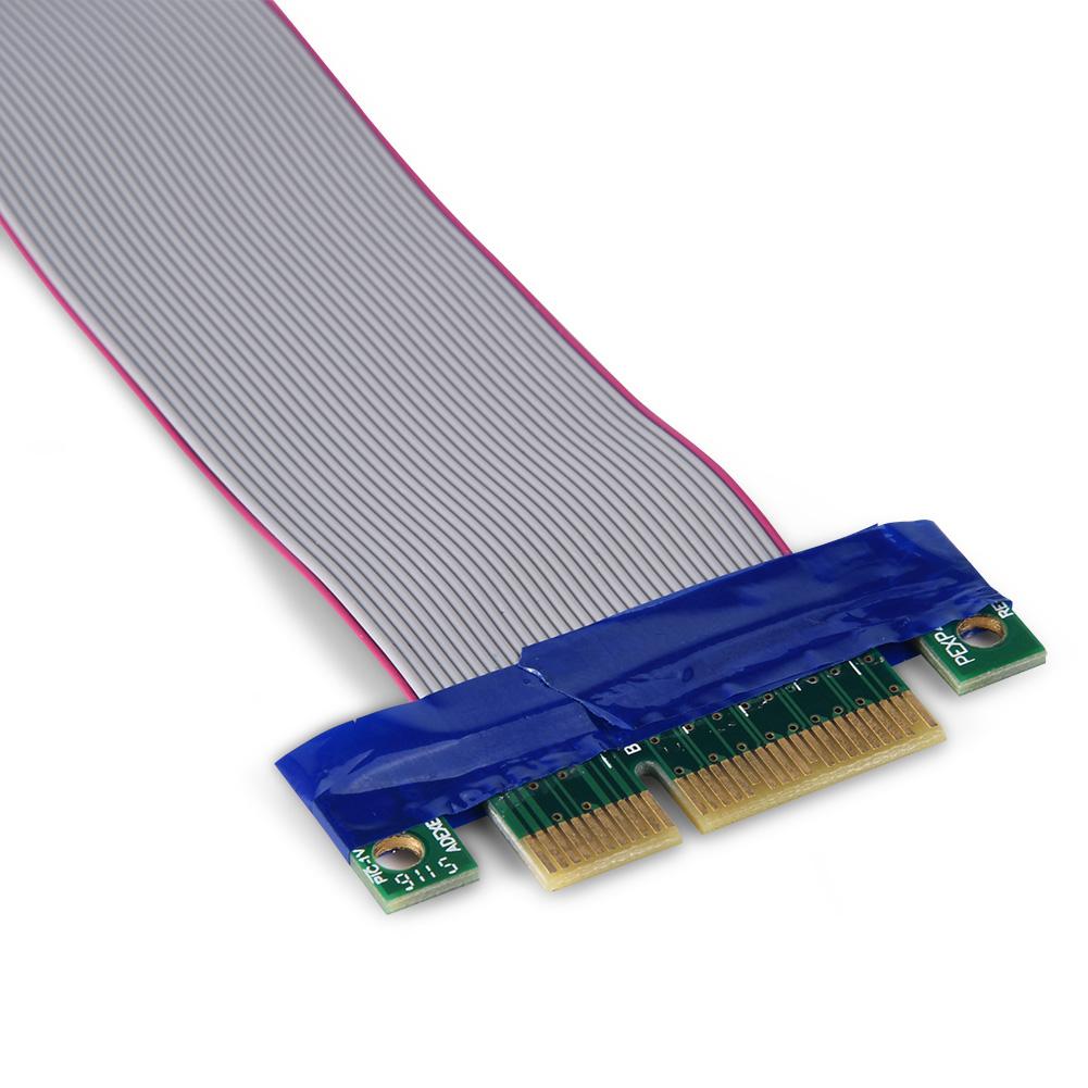PCI E Professional 4X To 4X Male To Female VGA Graphics Card Extended Ribbon Cable