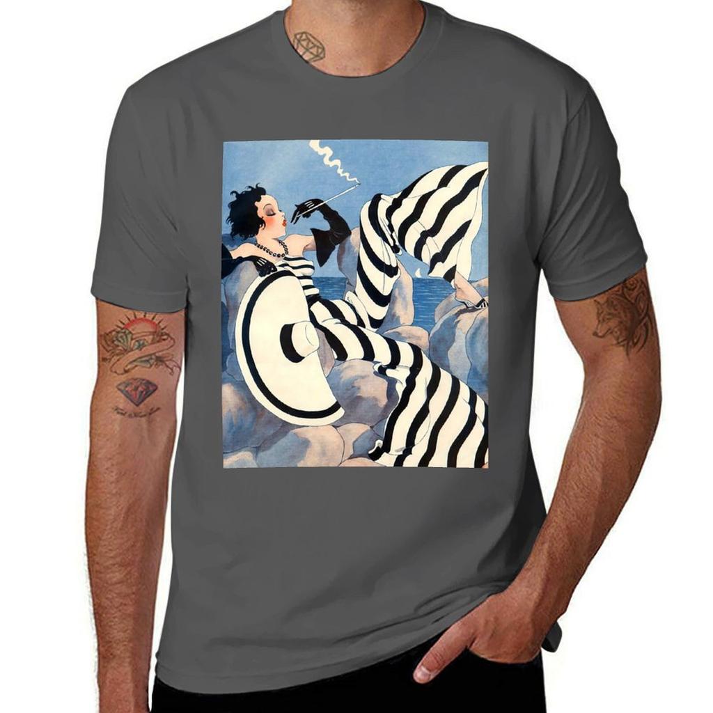 French Art Deco Woman Haute Couture Fashion T-shirt Anime Tshirt T Shirt For Man Essential T Shirt T-shirt