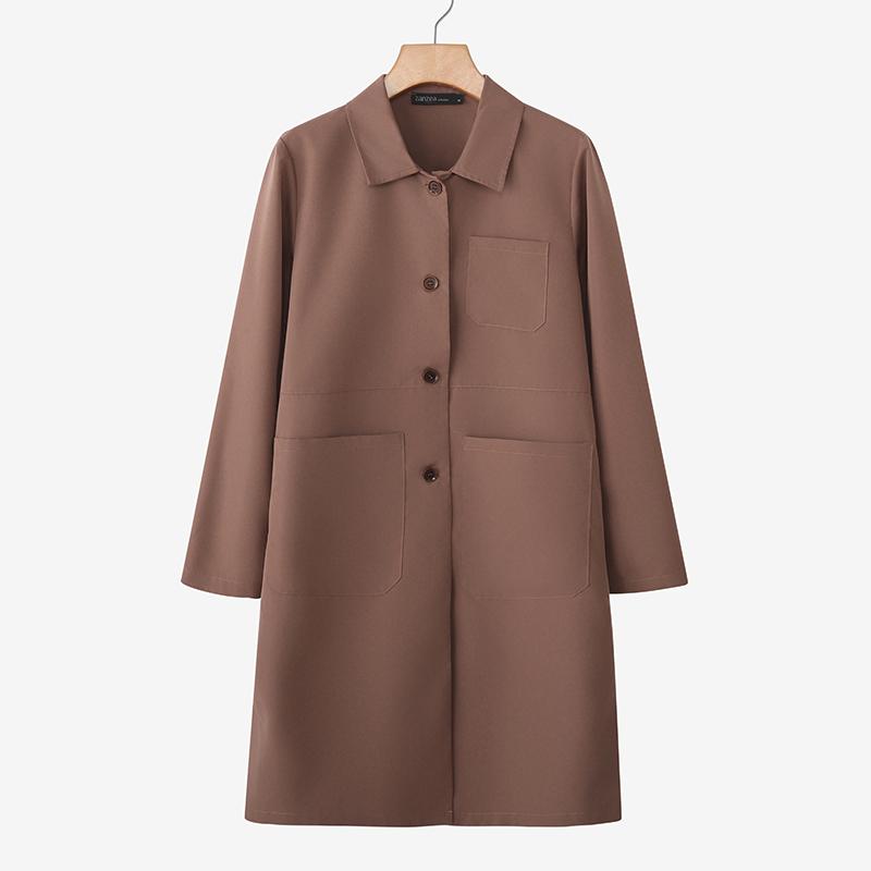 ZANZEA Women Casual Turn Down Collar Solid Color Long Sleeve Thin Cardigan Tops