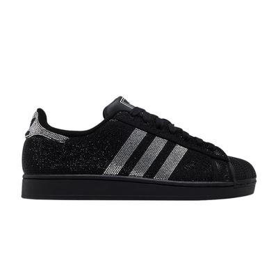 Superstar II Strass Schwarz Silber (Damen)