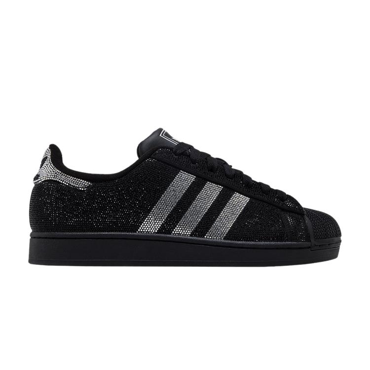 Adidas Superstar II Strass Melns Sudrabs