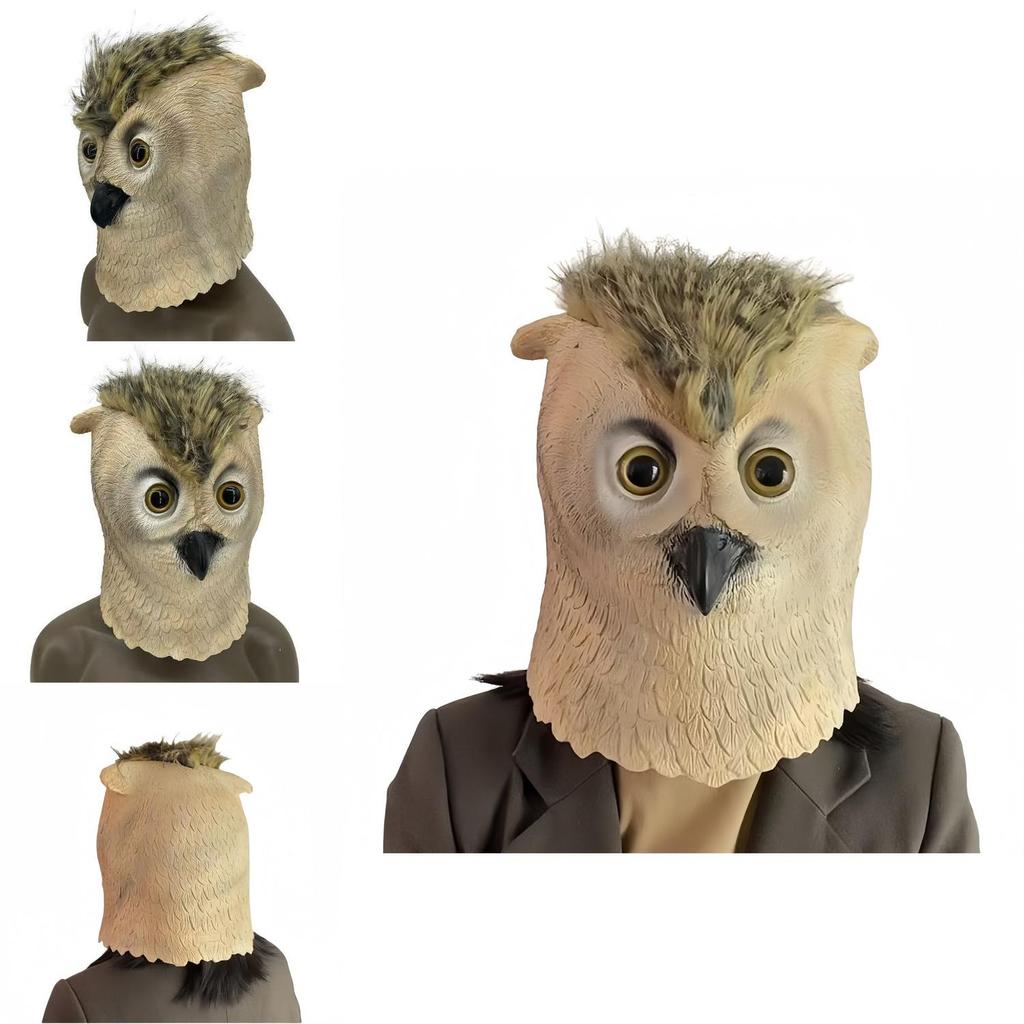 Owl Latex Mask Animal Face Mask For Halloween Costume Parties And Holiday Celebrations