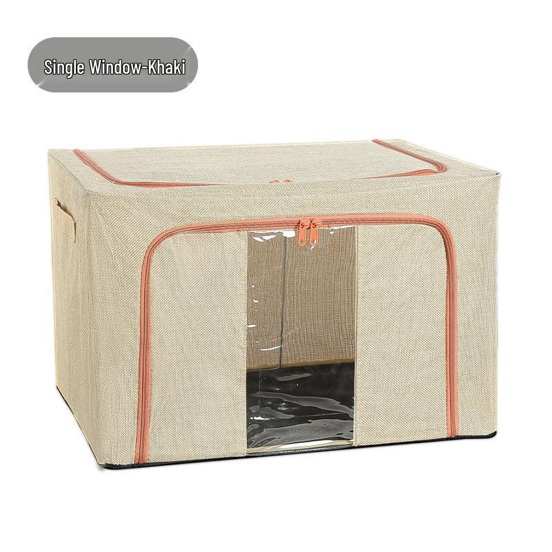 Extra Large Foldable Polka Dot Storage Box - Thick Oxford Cloth for Clothes & Quilts