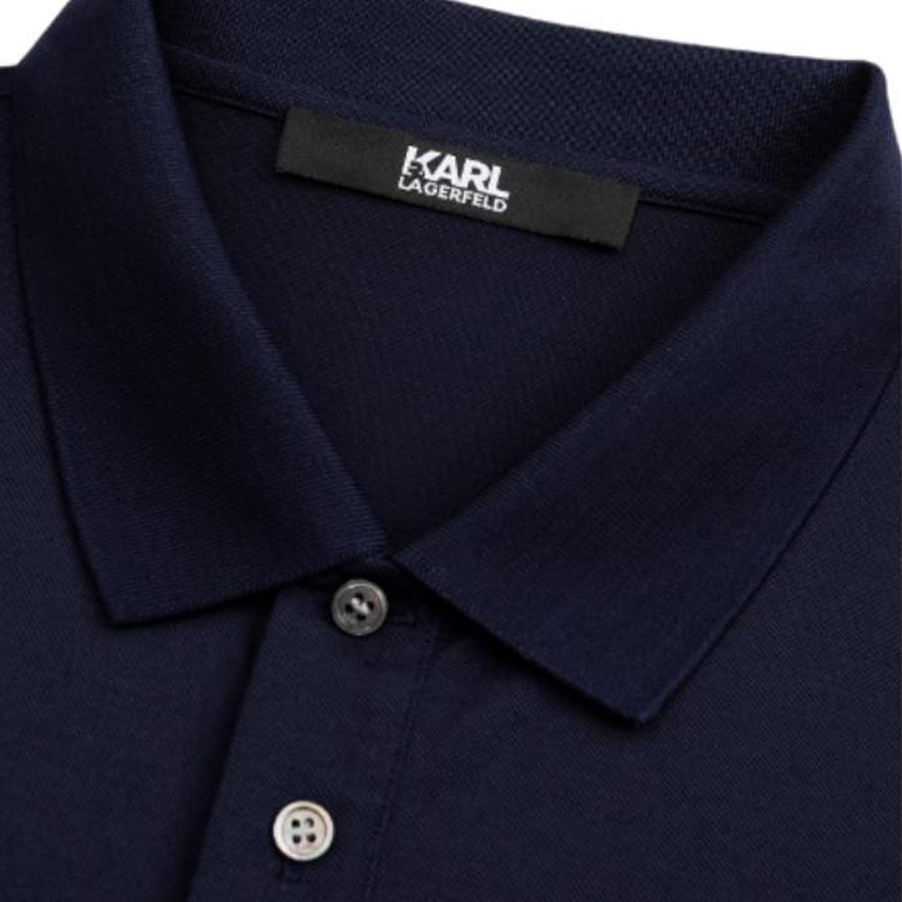 Karl Lagerfeld Comfortable Loose Short Sleeve Button Print Polo Shirt Men Tops 236M1745330