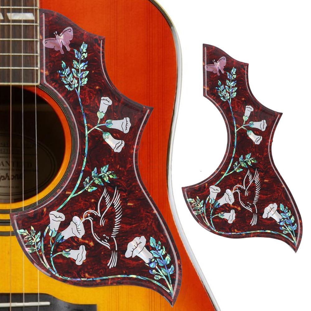 Rotes Schildpatt Akustikgitarren-Schlagbrett 2 mm Dick Hummingbird Schlagbrett Für Akustikgitarre