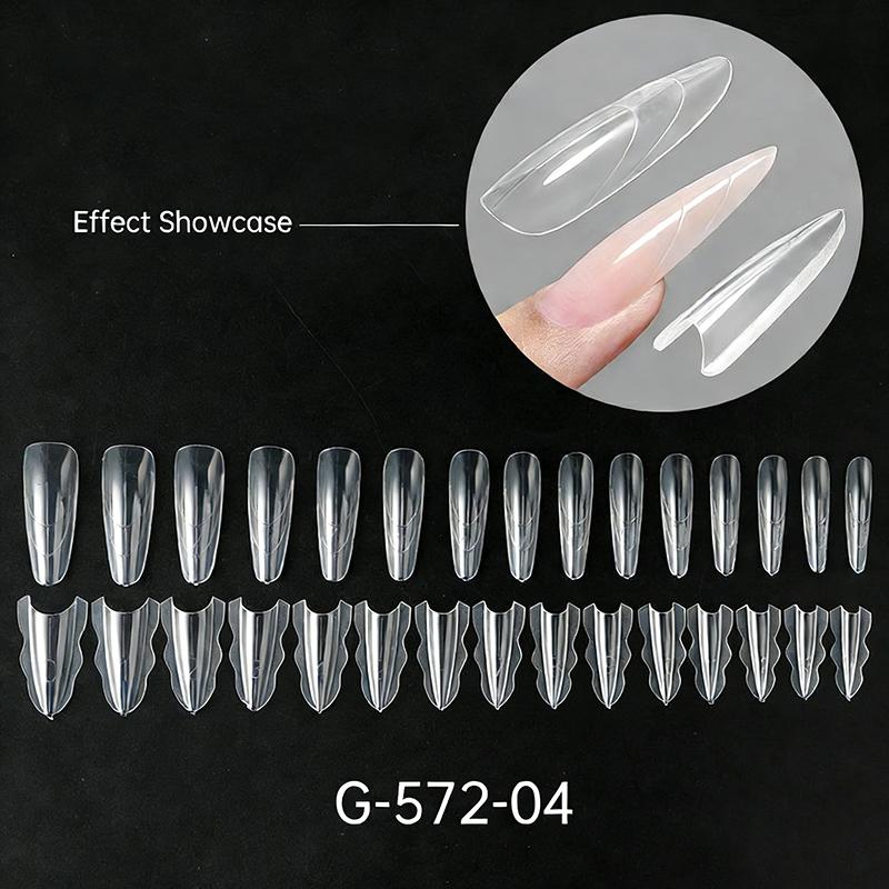 60 Adet Sandviç Tırnak Kalıpları Hızlı Tırnak Uzatma İçin Tırnak Kalıbı Başlangıç Seviyesi Profesyoneller Kadınlar İçin Plastik Tırnak Kalıbı Aletleri