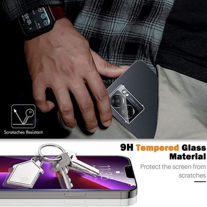 [3 pièces] Verre Trempé pour OPPO A53s 5G - E.F.CONNECTION - Protection d'Ecran