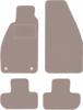 Beige Velour Floor Mats For: Alfa Romeo GTV Coupe, Cabrio (1995-2005)