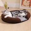 Pet House Bed Four Seasons Cat Dog Bed Warm Removable Cover Washable Pet Shelter Oval Opening Pet Nest Indoor Outdoor Pet Mat
