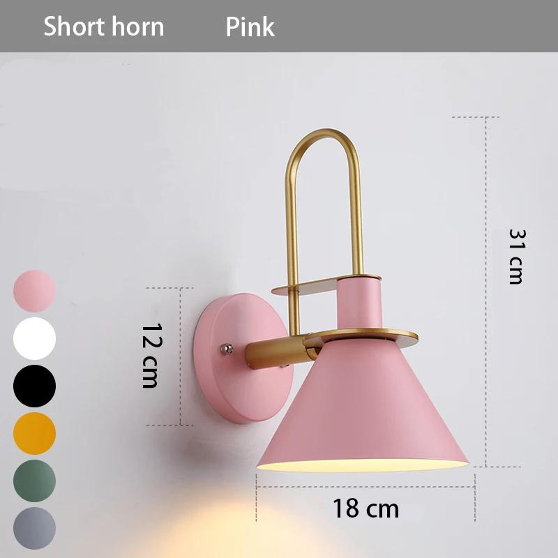 Nordic Mediterranean Minimalist Macron Living Room Dining Room Bedroom Corridor Wall Lighting LED Background Wall Lights e27