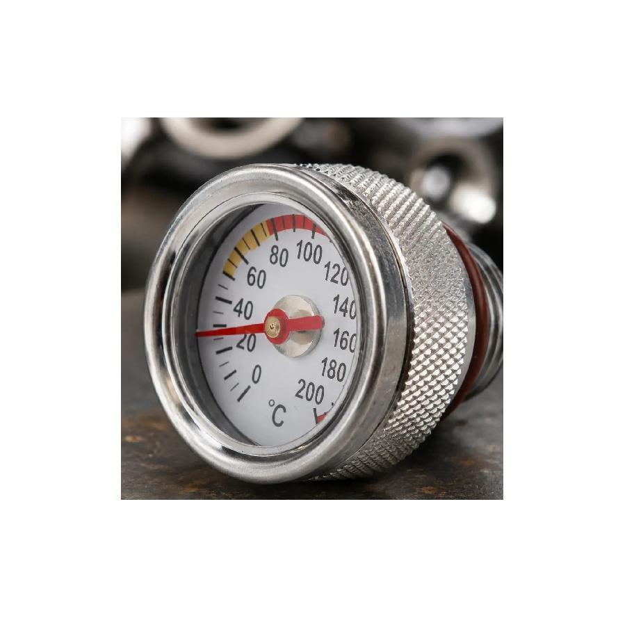 Motorcycle Oil Temp Gauge Compact Engine Temperature Gauge M20 1.5 Oil Thermometer Heat Resistant for Motorcyclists