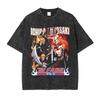 Hot Sale Bleach Kurosaki Ichigo Ulquiorra Peripherals Graphic Print Tshirt Men Women Retro Washed Cotton Oversize Summer New Tee