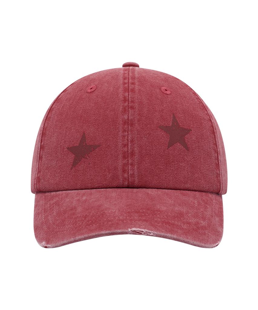 THEVINYLHOUSE Star Ball Cap Red