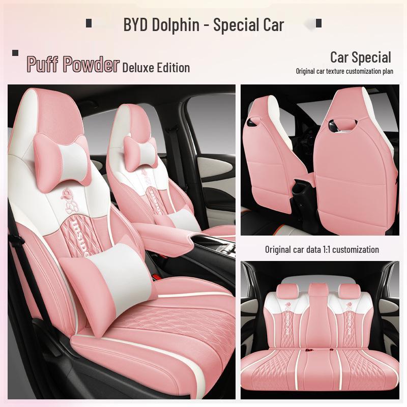 BYD Dolphin Electric Seat Cushion: Four Seasons, Full Coverage, Custom Fit for Five-Seater.