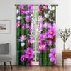 Daisy Flower Blackout Curtains for The Bedroom Window Fabric Curtain for Living Room Left and Right Biparting Open High Shading