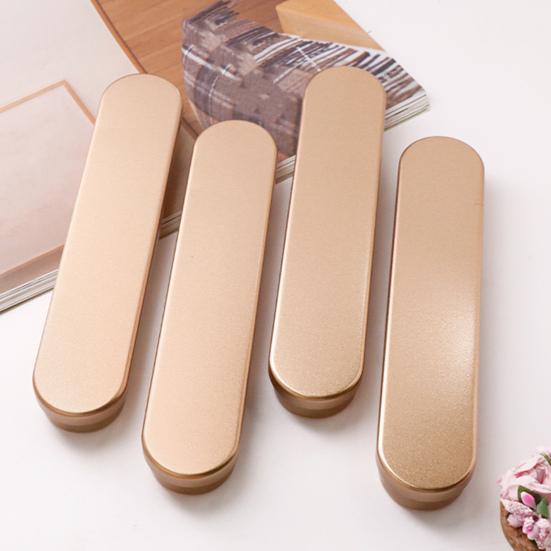 Metal Pencil Case Empty Hinged Tin Box with Foam Padding Rust-Proof Shatterproof Organizer for Pens Pencils Makeup Brushes School Office