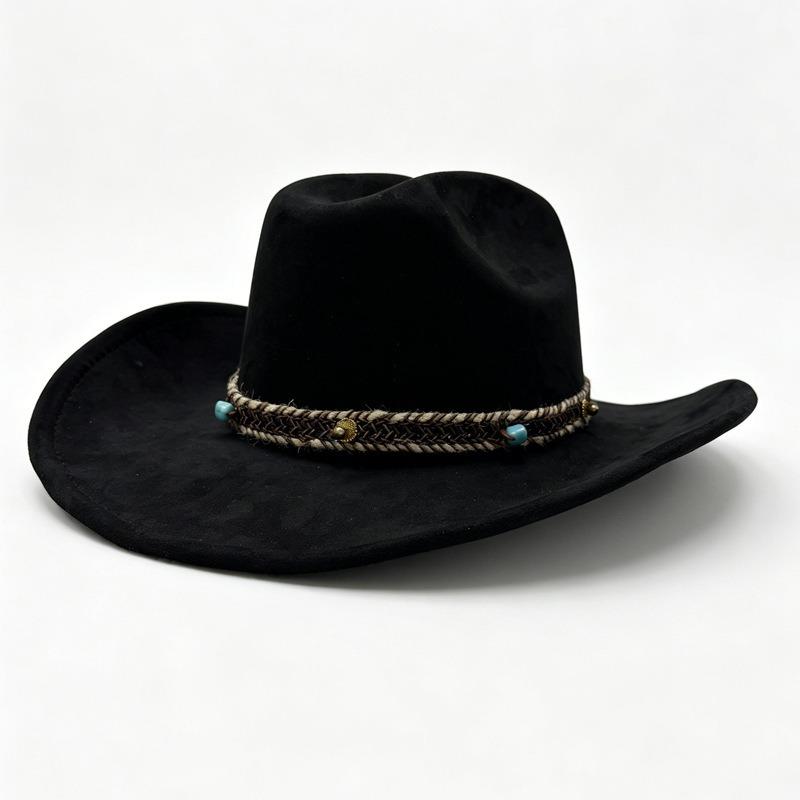 Western Ethnic Style Large Brim Women S Fedora Hat