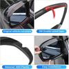 Auto Seitenrückspiegel Regenschutz Augenbraue Verkleidungsrahmen Aufkleber Schale Zubehör Passend für CR-V 6. Generation 2023-2025(Schwarz)