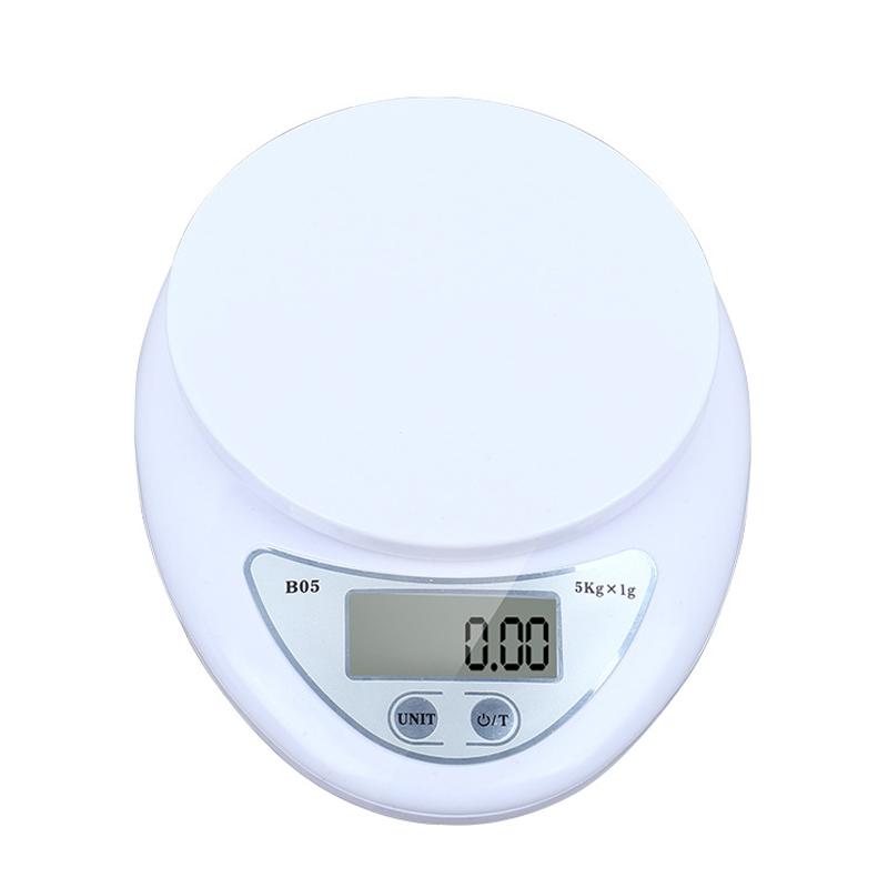 5KG/1G Kitchen Scale Weighing Scale Food Diet Postal Balance Measuring LCD Electronic Scales Suitable for Household Kitchen