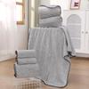 Thickened Bamboo Charcoal Bath Towel - Absorbent, Soft, Non-Shedding Coral Fleece