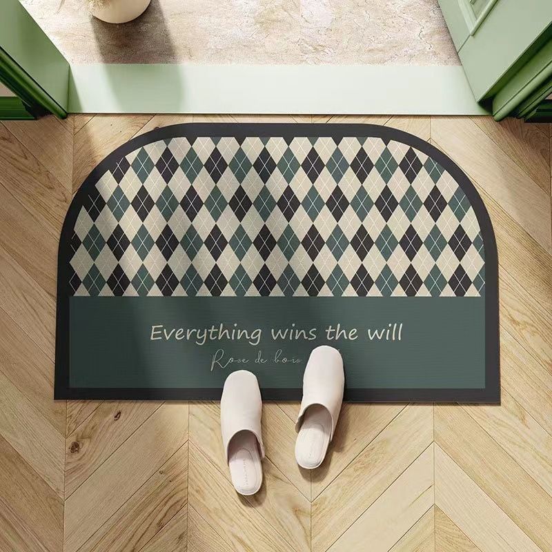 Clearance Home American Retro Diatom Mud Floor Mat Carpet Home Entry Toilet Rub Foot Absorbent Mat Entrance Kitchen