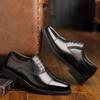 2024 Man Split Leather Shoes Rubber Sole  Size 48 Man Business Office Male Dress Lether Shoes