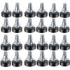 12/24Pcs 1/4" Furniture Leveling Feet Simple Table Chair Leg Levelers Feet  Deak