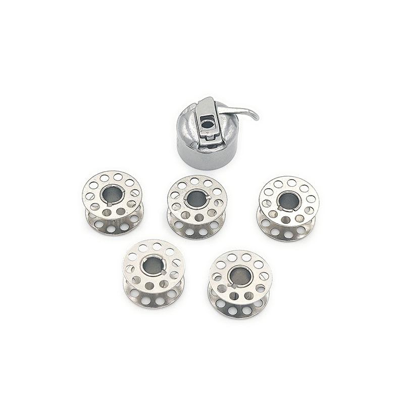 1 шт. Шпульный колпачок + 5 шт. Металлических шпулек для бытовых/промышленных швейных машин Brother Janome Singer Швейные аксессуары Инструменты