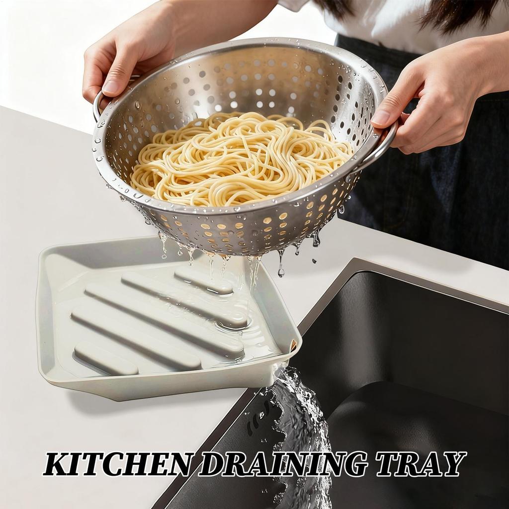 Dish Mats For Kitchen Counter Silicone Sponge Rack Non-Slip Drain Pad With Spout For Counter Bathroom Sink Side Utility Room