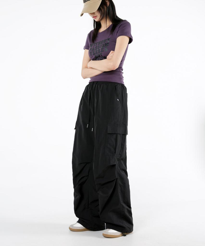 UMM Women'S Clean Key Long Short Cargo Wide Pants 3 Colors