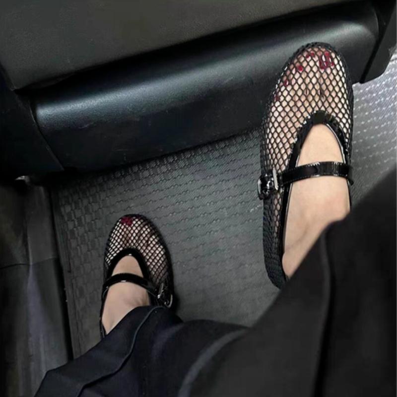 Fashion Women's Pointed Toe Flat Shoes Solid Color Knitted Slip On Shoes Casual Breathable Ballet Flats Women Flat Shoes Loafers Women