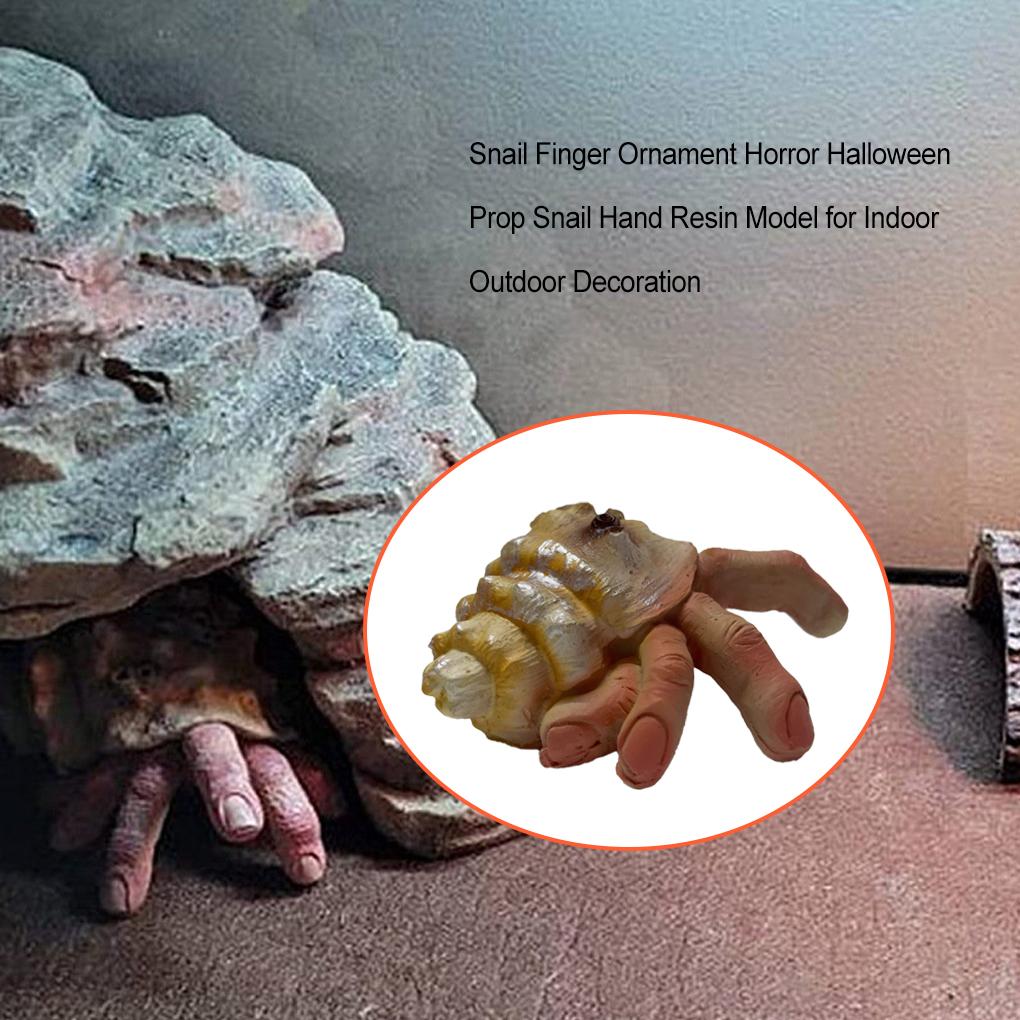Schnecke Finger Ornament Langlebig Leichte, Tragbare Schnecke Hand Harz Modell Schreckliche Garten Dekoration Figuren für