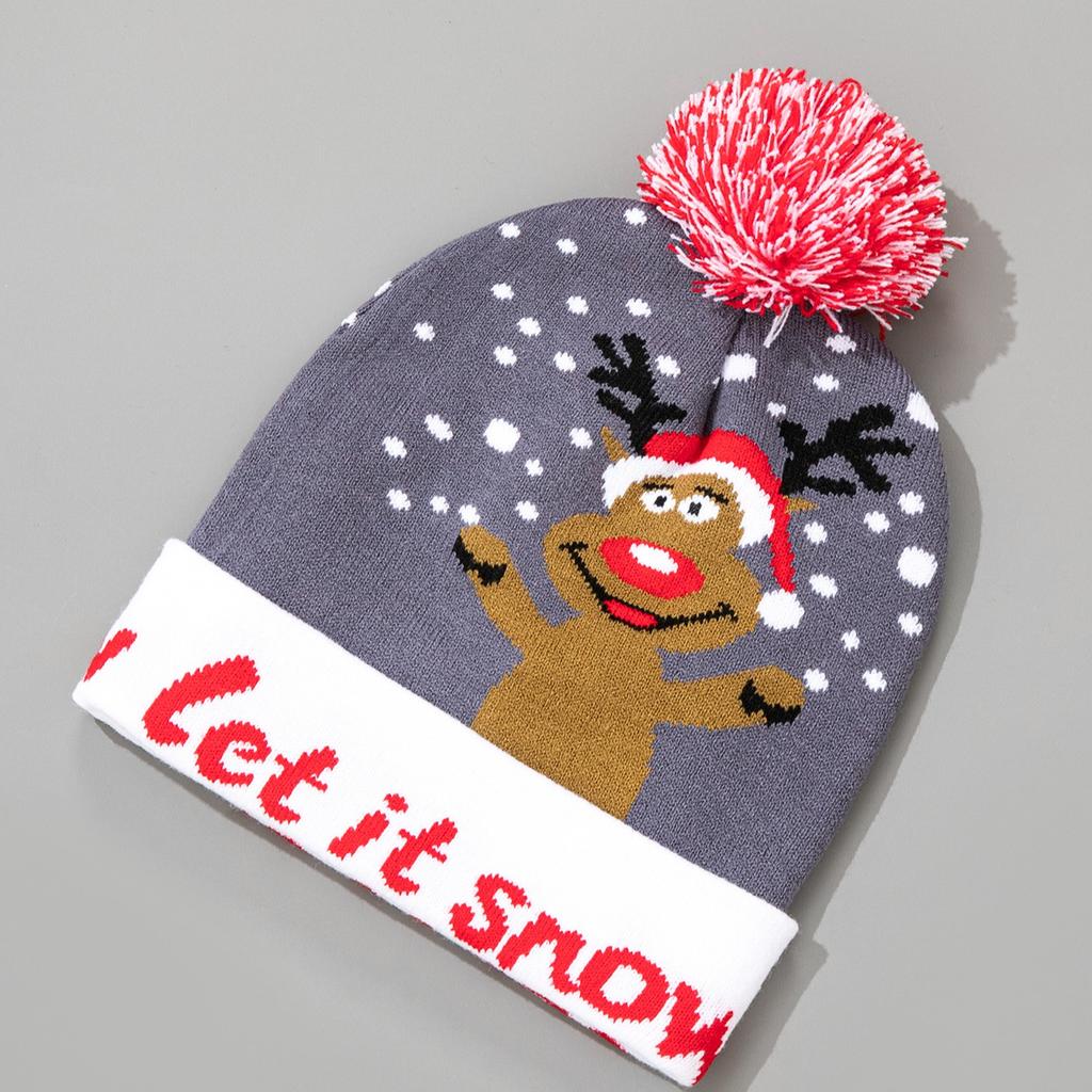Christmas Hat Snowman Winter Warm Color Knitted Cap Christmas Gift For New Year Xmas Party Decor Men Women Warm Hats