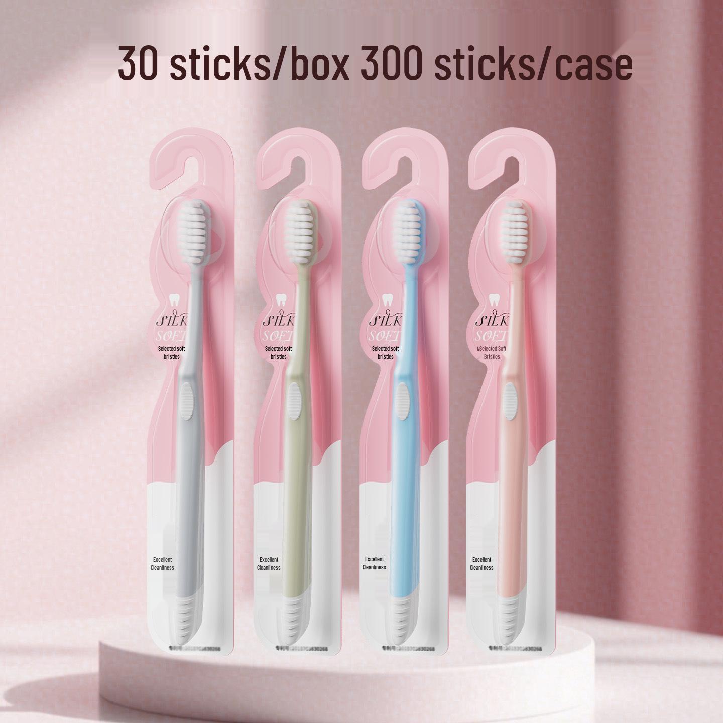 

Youjie Youjing Candy Color Medium Soft Bristle Adult Toothbrush - 30-Pack