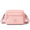 Crossbody Bag Multi-Layer Pocket Shoulder Bag Water-Repellent Nylon Women's Small Square Bag