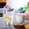 350/450ml Double Wall Insulated Glass Cup Clear Espresso Coffee Mugs Handmade Beer Mug Tea Milk Glass Whiskey Cups Drinkware