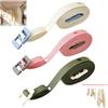 Travel Clothesline 11.5FT Non-slip Windproof Nylon Retractable No Clips Heavy Load for Camping RV Hotel Balcony Patio Backyard