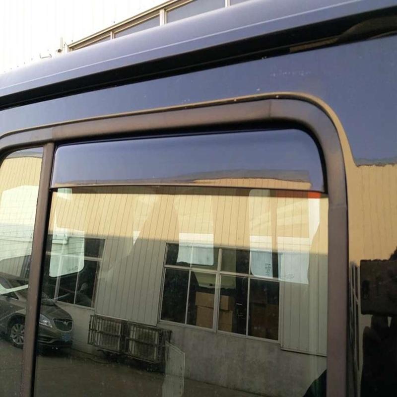 4 Pièces 4 Portes Déflecteurs de Vent de Fenêtre Abris Pluie Pare-Soleil Auvent ABS Garde-Boue Évent Ombrage Pour Jeep Wrangler JK JL JT L2019 NTRIX
