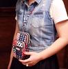 Sport Mini Zipper Pattern Shoulder Bag Wrist Purse For Iphone Xiaomi