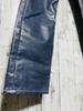 [USED] Eytys Cypress coated denim pants, dark blue, rare.