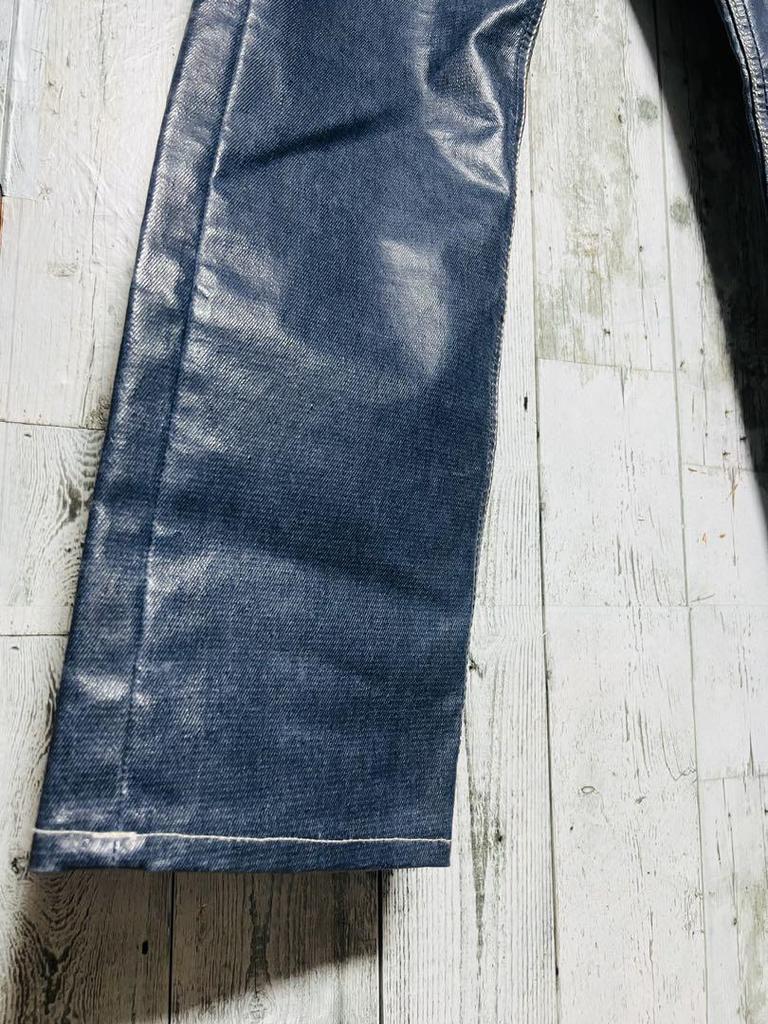 [USED] Eytys Cypress Coated Denim Pants, Dark Blue, Rare.